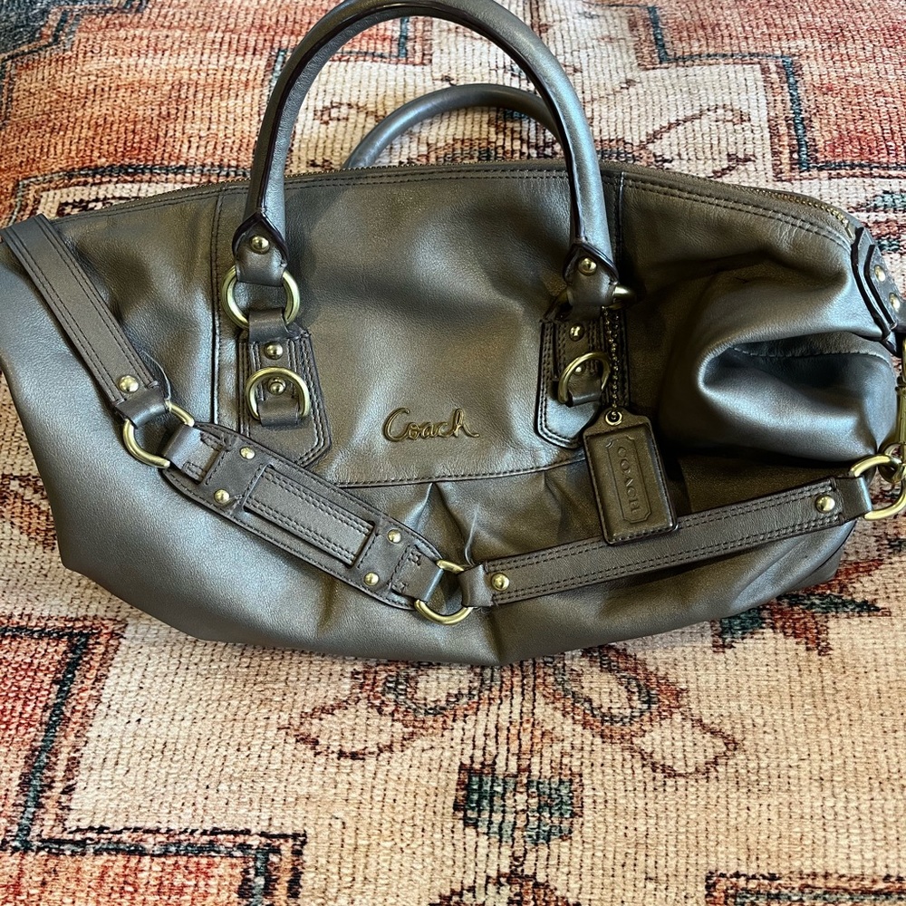 Coach Ashley Sabrina satchel pewter handbag - Picture 2 of 5